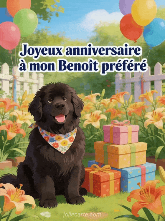 Joyeux anniversaire Benoît - Joyeux anniversaire benoit chien