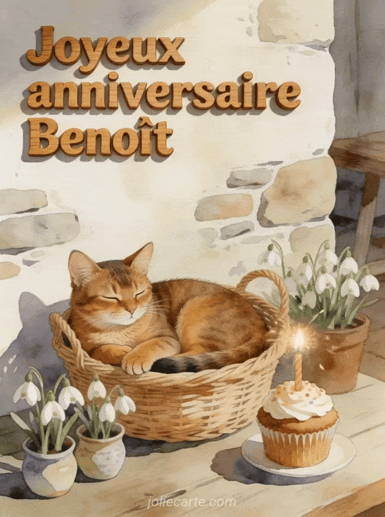 Joyeux anniversaire Benoît - Joyeux anniversaire benoit chat