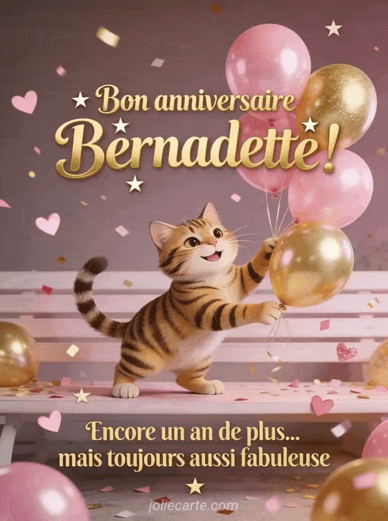 Joyeux anniversaire Bernadette - Bon anniversaire bernadette