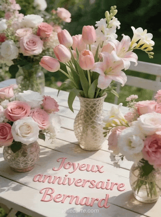 Joyeux anniversaire Bernard - Joyeux anniversaire bernard fleurs