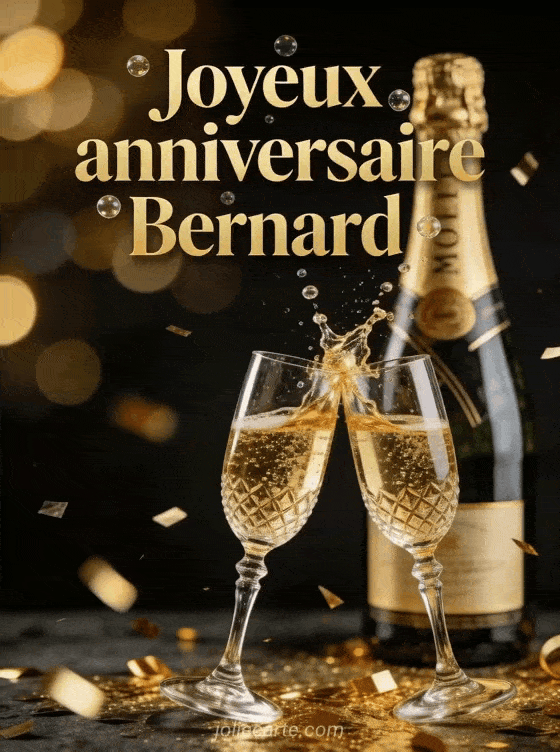 Joyeux anniversaire Bernard - Joyeux anniversaire bernard champagne