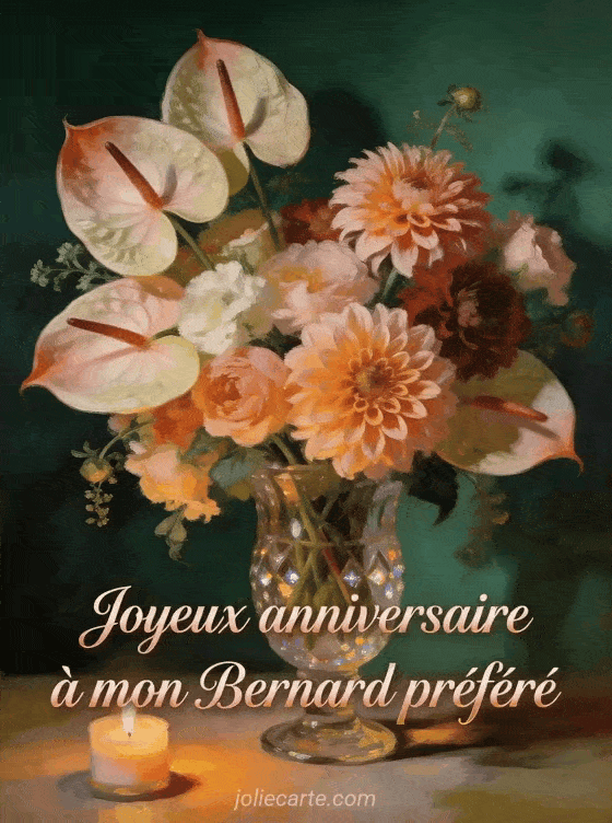 Joyeux anniversaire Bernard - Joyeux anniversaire bernard fleurs