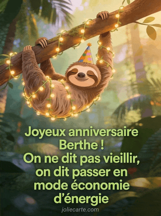 Joyeux anniversaire Berthe - Berthe humour