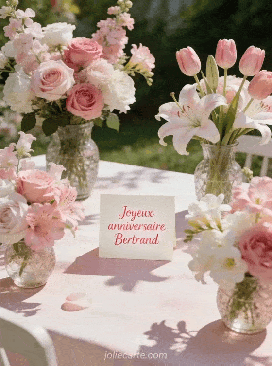 Joyeux anniversaire Bertrand - Joyeux anniversaire bertrand fleurs