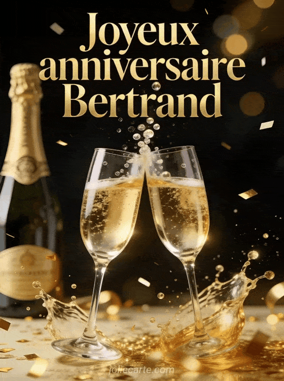 Joyeux anniversaire Bertrand - Joyeux anniversaire bertrand champagne