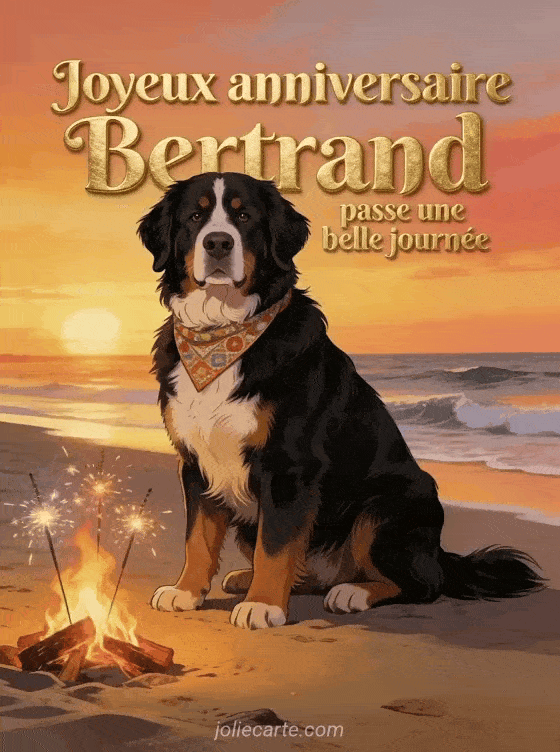 Joyeux anniversaire Bertrand - Carte joyeux anniversaire bertrand