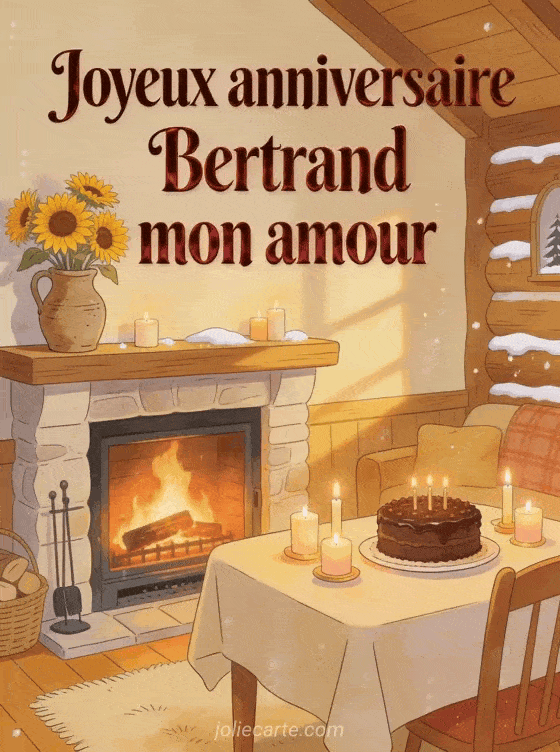 Joyeux anniversaire Bertrand - Joyeux anniversaire bertrand mon amour