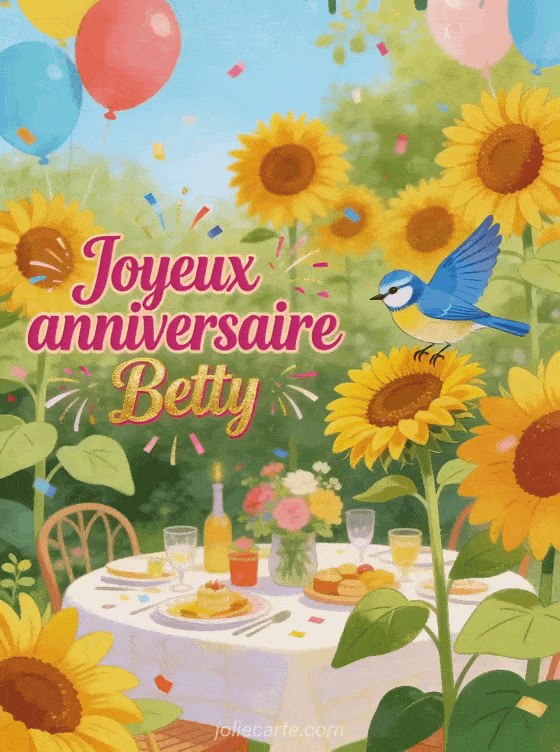 Joyeux anniversaire Betty - Joyeux anniversaire betty gif anime