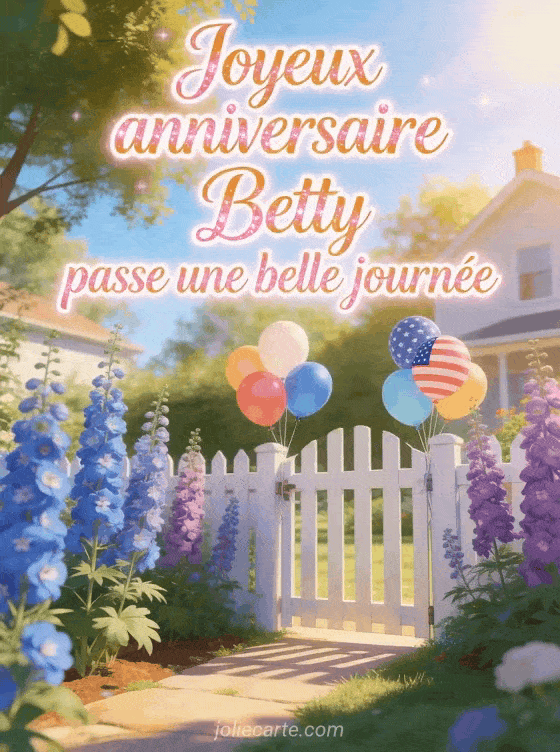 Joyeux anniversaire Betty - Carte joyeux anniversaire betty