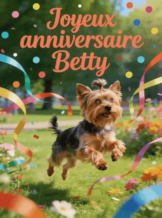 Joyeux anniversaire Betty - Carte joyeux anniversaire betty gratuite