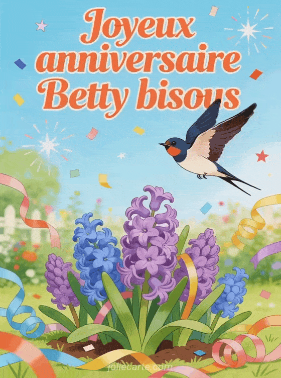 Joyeux anniversaire Betty - Joyeux anniversaire betty bisous