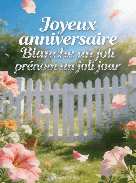 Joyeux anniversaire Blanche - Joyeux anniversaire blanche image