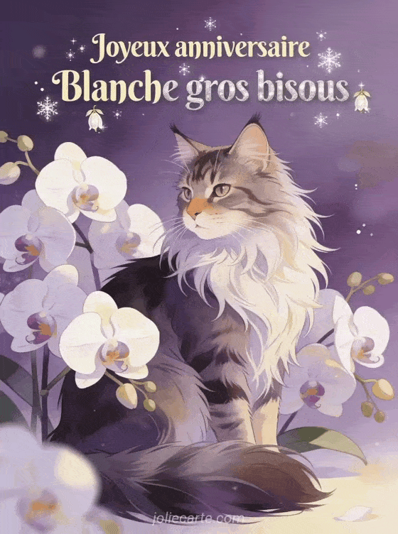 Joyeux anniversaire Blanche - Joyeux anniversaire blanche gros bisous
