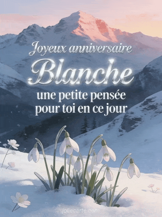 Joyeux anniversaire Blanche - Joyeux anniversaire blanche bisous