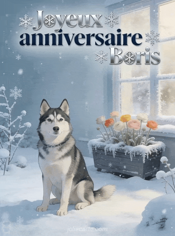 Joyeux anniversaire Boris - Carte joyeux anniversaire boris