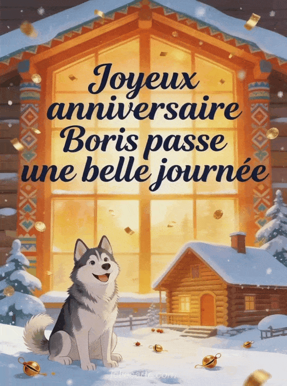 Joyeux anniversaire Boris - Carte joyeux anniversaire boris gratuite