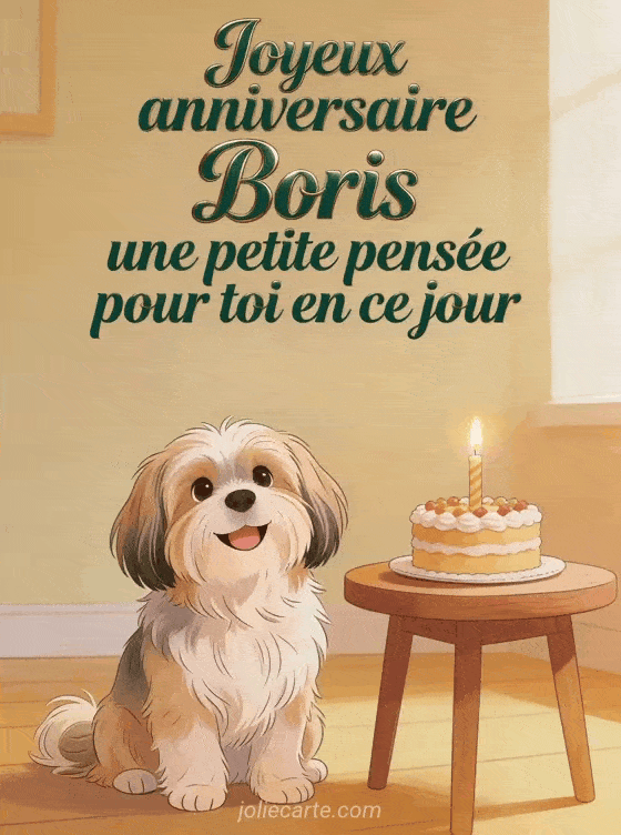 Joyeux anniversaire Boris - Joyeux anniversaire boris bisous