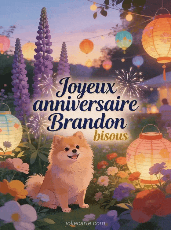 Joyeux anniversaire Brandon - Joyeux anniversaire brandon bisous