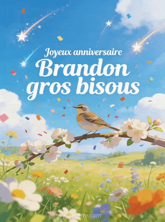 Joyeux anniversaire Brandon - Joyeux anniversaire brandon gros bisous