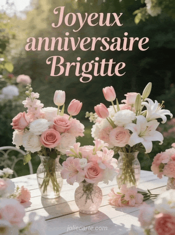 Joyeux anniversaire Brigitte - Joyeux anniversaire brigitte fleurs