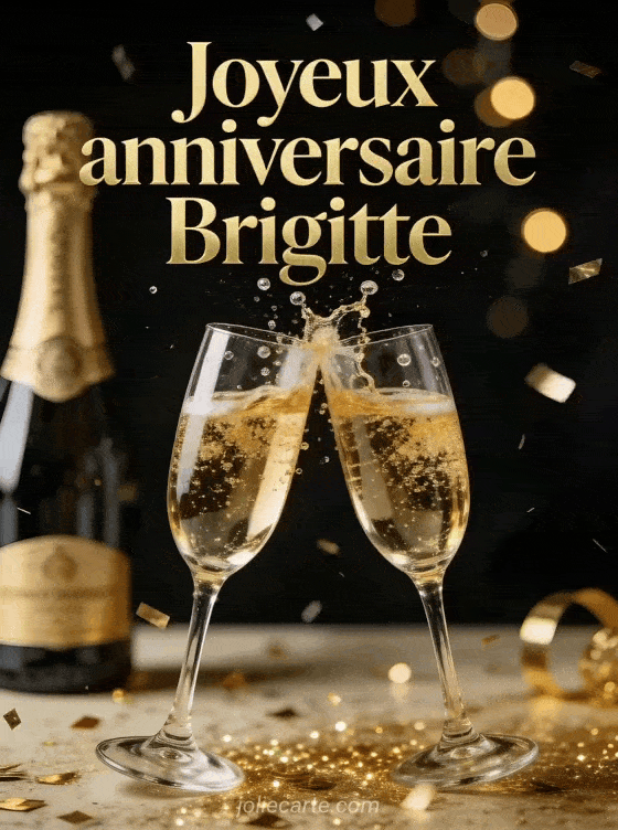 Joyeux anniversaire Brigitte - Joyeux anniversaire brigitte champagne