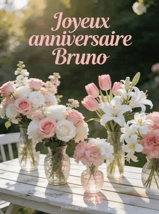 Joyeux anniversaire Bruno - Joyeux anniversaire bruno fleurs