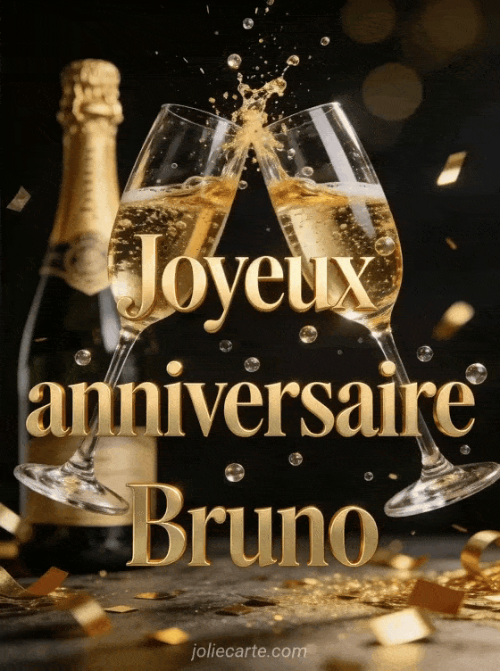 Joyeux anniversaire Bruno - Joyeux anniversaire bruno champagne