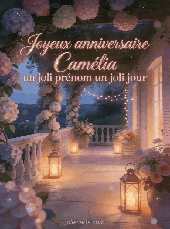 Joyeux anniversaire Camélia - Joyeux anniversaire camelia gif anime