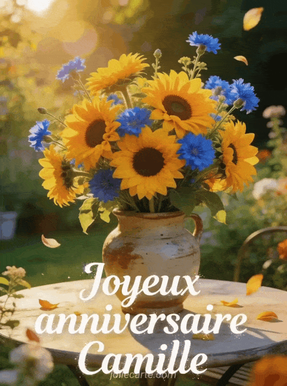Joyeux anniversaire Camille - Joyeux anniversaire camille fleurs