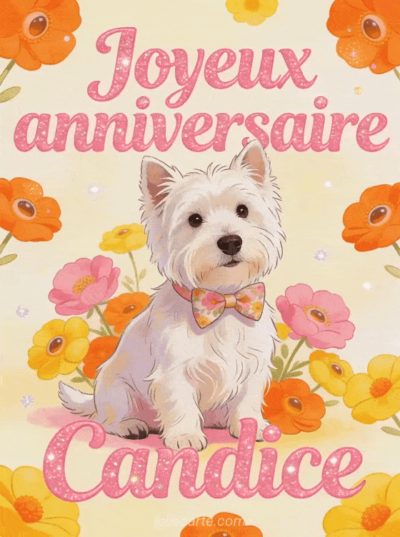 Joyeux anniversaire Candice - Carte joyeux anniversaire candice gratuite