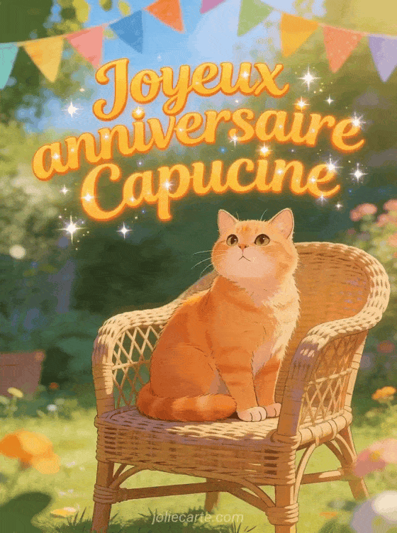 Joyeux anniversaire Capucine - Joyeux anniversaire capucine gif anime
