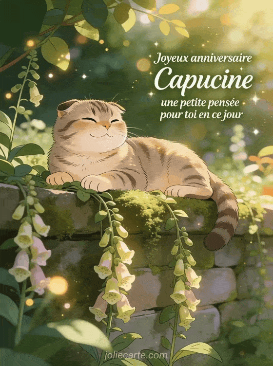 Joyeux anniversaire Capucine - Joyeux anniversaire capucine bisous