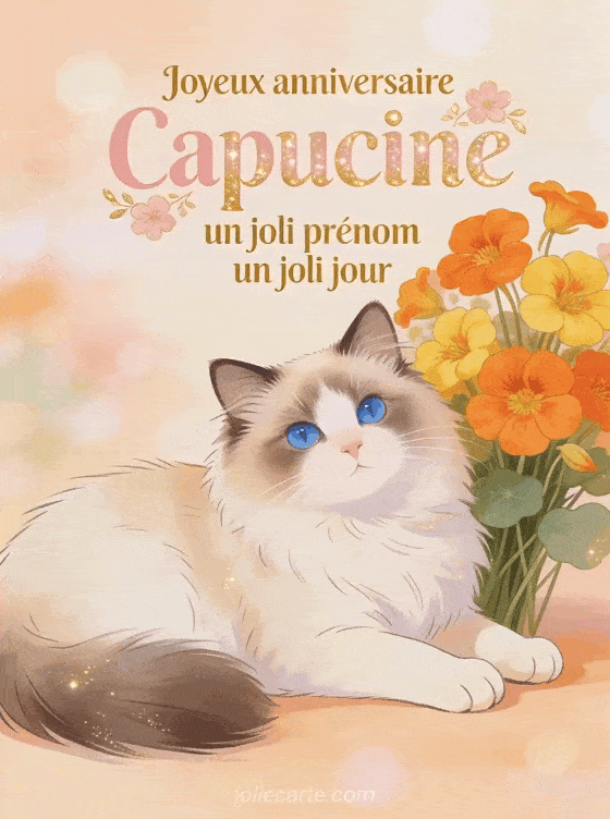 Joyeux anniversaire Capucine - Joyeux anniversaire capucine image