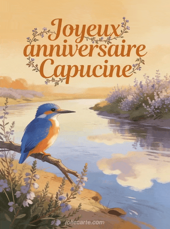 Joyeux anniversaire Capucine - Joyeux anniversaire capucine gif