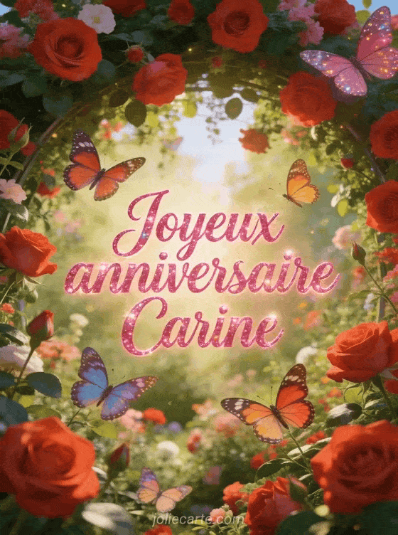 Joyeux anniversaire Carine - Joyeux anniversaire carine gif anime