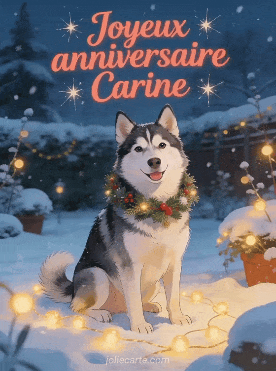 Joyeux anniversaire Carine - Carte joyeux anniversaire carine gratuite