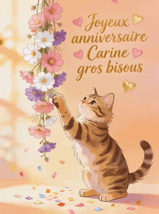 Joyeux anniversaire Carine - Joyeux anniversaire carine gros bisous