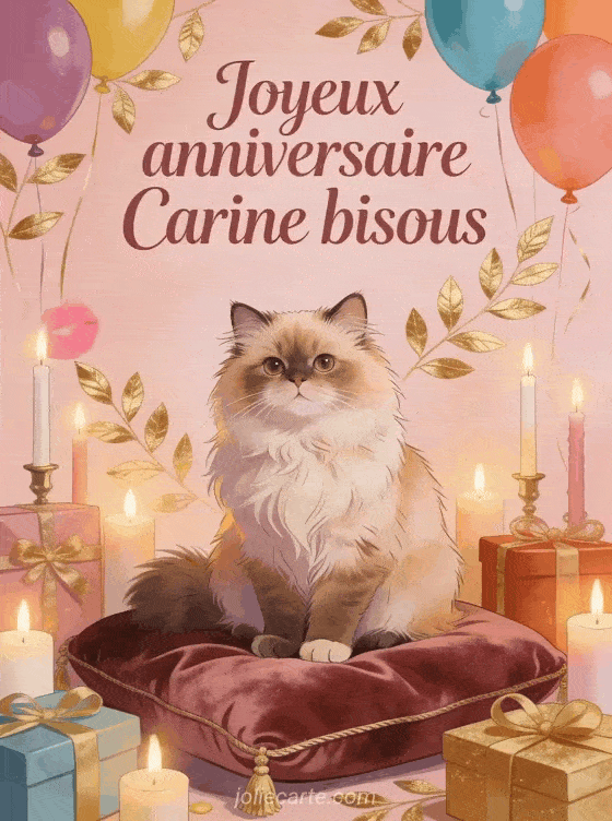 Joyeux anniversaire Carine - Joyeux anniversaire carine bisous