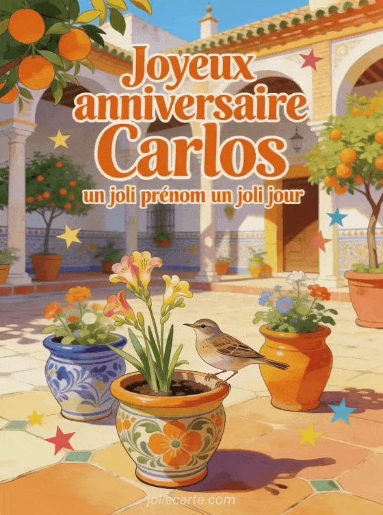 Joyeux anniversaire Carlos - Joyeux anniversaire carlos fleurs