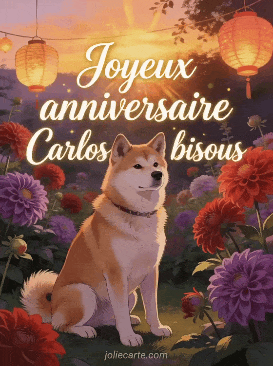 Joyeux anniversaire Carlos - Joyeux anniversaire carlos bisous