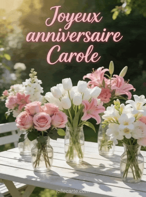 Joyeux anniversaire Carole - Joyeux anniversaire carole fleurs