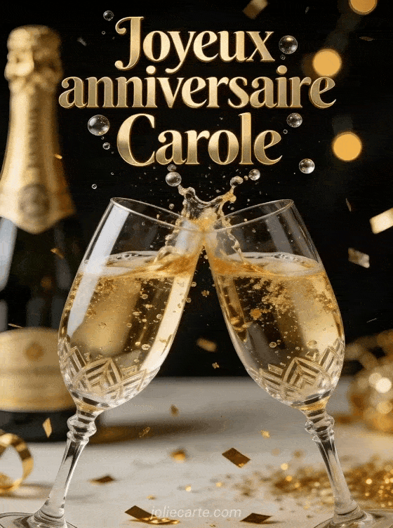 Joyeux anniversaire Carole - Carole champagne