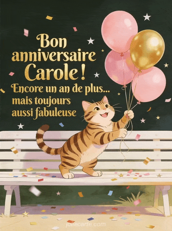 Joyeux anniversaire Carole - Bon anniversaire carole