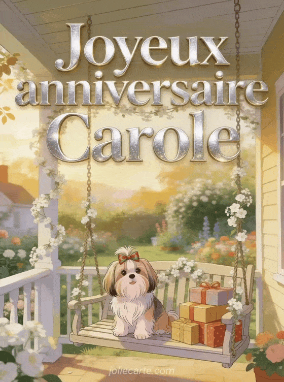 Joyeux anniversaire Carole - Joyeux anniversaire carole chien