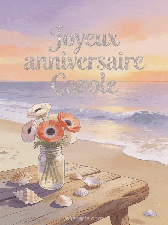 Joyeux anniversaire Carole - Carte joyeux anniversaire carole
