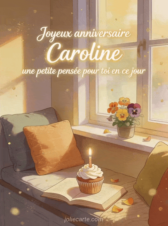 Joyeux anniversaire Caroline - Carte joyeux anniversaire caroline gratuite