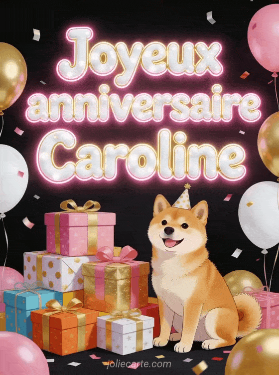 Joyeux anniversaire Caroline - Joyeux anniversaire caroline gif anime