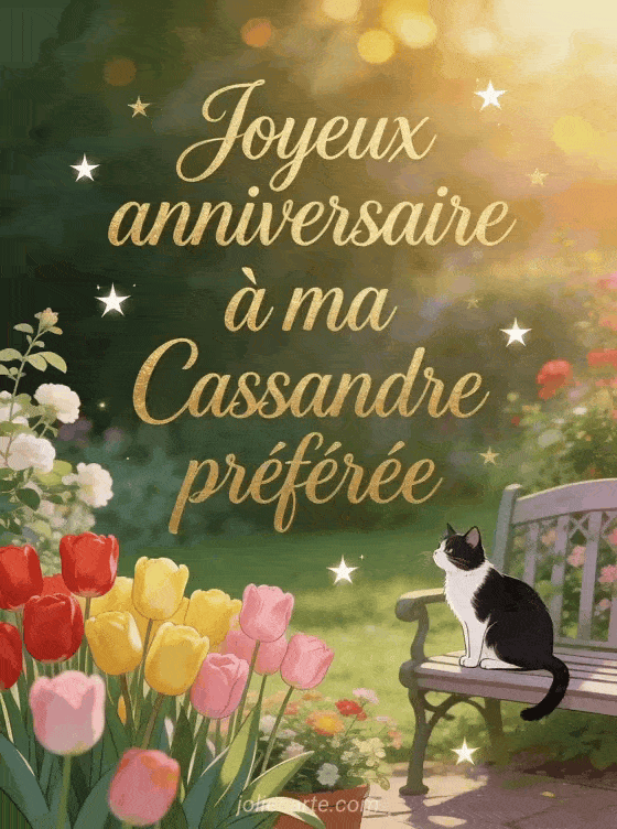 Joyeux anniversaire Cassandre - Carte joyeux anniversaire cassandre