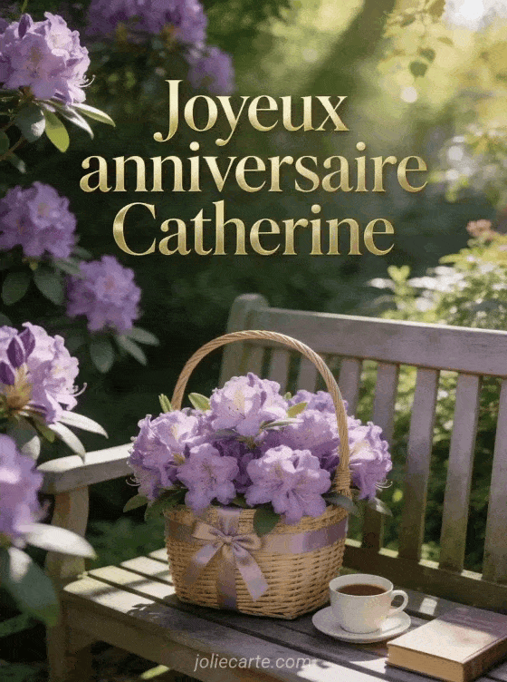 Joyeux anniversaire Catherine - Carte joyeux anniversaire catherine