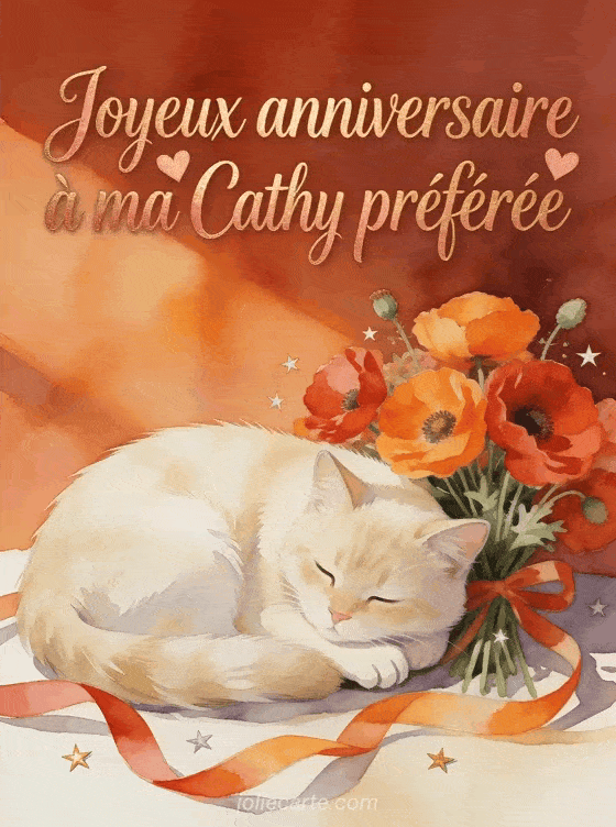 Joyeux anniversaire Cathy - Joyeux anniversaire cathy gros bisous